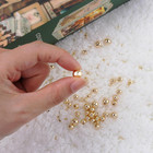 500pcs 14k Gold Round Beads durables Beads That Do Not Fade Easily seamless Spac