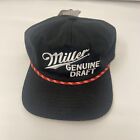 Miller Genuine Draft Beer Rope Hat Snapback Trucker Cap Hat Mad Engine Nwt