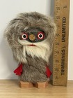 Vintage Finnish Troll Gnome Wood Reindeer Fur Figurine Scandinavia