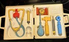 Vintage Fisher Price Medical Doctor Nurse Kit 1977 Missing Pill Bottle Nice Set