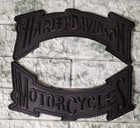 Patch Harley Black Rider Style Black Eagle   Rockers Black To Sew On Back