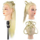 Blonde Mannequin Head With 80  Real Human Hair 28-30inches Long Hair Hairdresser