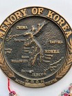 Memory Of Korea Heavy Brass Plate Wall Hanging 1984 Medallion 7 5  Decorative