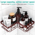 Corner Shower Caddy  Yasonic 3-pack Adhesive Shower Caddy With Soap Holder And