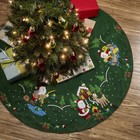 Bucilla 86954e Felt Applique 43  Christmas Tree Skirt Kit  Lodge Santa