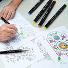 120 Colors Alcohol Markers Set  Dual Tips Blender Art Markers For Drawing Sketch