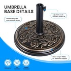 17 91  19 8 Lbs Patio Umbrella Base Heavy Duty Market Umbrellas Round Stand