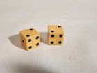 Vintage Pair Of Butterscotch Bakelite 5 8  Playing Dice
