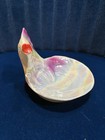 Vintage Ceramic Lustreware Fish Trinket Dish Small Plate Fish Figurine Trinket