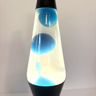 2011 Lava The Original Lava Lamp H2313 Bl Blue White Wax Black Base Schylling