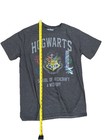 Harry Potter Hogwarts Crest T Shirt Mens Large Gray Wizarding World Nwot
