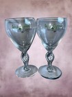 Vintage 1970s Irish Coffee Footed Shamrock        Unique Stem Gold Rim Hot Toddies
