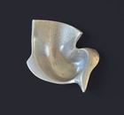 Vintage Don Drumm Cast Aluminum Abstract Dove Bird Metal Bowl