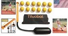 Ultimate Batting Trainer - Adjustable Yellow Bat With 12 Practice Balls Included