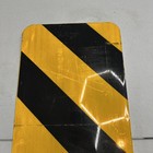 Large Reflective Construction Sign Yellow Black 36x12  Aluminum