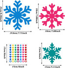 24 Pieces Holiday Snowflake Craft Kit Winter Diy Hanging Craft Ornaments Snowfla