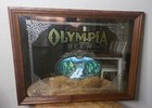 Vintage Olympia Beer Served Here Backbar Mirror 26  X 21  Beautiful Mancave