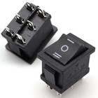 5x Rocker Switch On off on 6-pin Dpdt Rectangular Car Dc 12v Ac 6a 250v 10a 125v