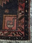 42  X 77  Vintage Handwoven Persian Hamadan Wool Rug 1920s - 1940s