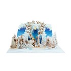 Merry Christmas Amazing 3d Pop-up Greeting Card The Religious Christmas Nativity