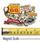 Route 66 100 Years Map Magnet By Classic Magnets  4  X 2 8 