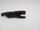 Vintage Mid-century Modern Black Panther Redware Ceramic Figurine Japan 5 5 