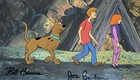 Scooby-doo Shaggy Original Production Art Cel Signed Hanna Barbera Daphne Ghosts