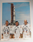 Vintage Nasa Photo Print Prime Crew Of Fourth Manned Apollo Mission 1969