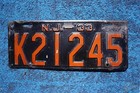 1933 New Jersey License Plate
