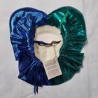Vintage Clay Art Jester Court Mask Wall Hanging Mardi Gras Venetian Hand Painted