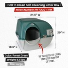 Omega Paw Roll n Clean No Scoop Self-cleaning Home Cat Litter Box  open Box 