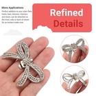 2pcs Crystal Rhinestones Bow Shoe Clips Wedding Bridal Shoe Buckles Diy9136