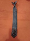 Boys Clip On Tie Navy Green Gray Pre Tied