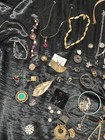 Vintage Costume Jewelry Junk Drawer Lot Some Signed Pcs  Charms Earrings