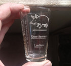 Myerstown pa Levi Bixler Etched Hog Pre Pro 1900 Advert  Picture Shot Glass