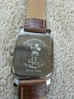 Vintage Disney Store Mens Watch Mickey Goofy Pluto Brown Leather Ds-319 Japan