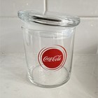 Coca-cola     Glass Jar   Canister   Container Collectors Item 