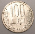1994 Romania Romanian 100 Lei Bust With Headdress Coin Vf 