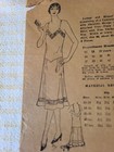 Rare Vintage 1920s Mail Order Sewing Pattern Slip Sz 18 B 36 Hole Punch Complete