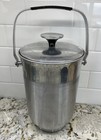 Vintage Aluminum Ice Bucket Made In Italy B-509  14  H