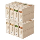 Sheet Organizers And Storage With Handles     Foldable Linen Closet 8pack Beige
