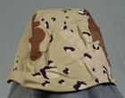 Desert Storm Camo Camouflage Pasgt Helmet Cover Medium large Chocolate Chip