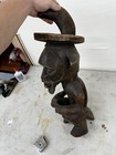 Large Antique African Suku Tribe Wooden African Art Sculpture Hand Carved Statue
