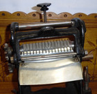 Old Charles P  Giunta Mfg Cast Iron Noodle Cutter Pasta Maker - Missing Crank