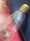 Antique Working 1904 Edison Balloon Tipped Light Bulb Westinghouse Mazda