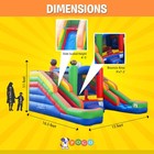 Commercial Inflatable Bounce House Sports Double Water Slide Combo With Blower