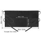 1 2 3pcs Half Bib Waist Apron 3 Pocket Waitress Waiter Barista Workwear Unisex