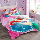 Mermaid Princess Bedding Set Bedding Set Ariel Princess Duvet Cover Girl Gift