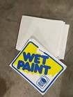Rare Vintage Fuller O   brien Paints Sign Cardstock Advertising Berkley Wet Paint