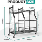 Garden Tool Organizer Stand  Garage Tool Storage Organization  Yard Tool Racks W